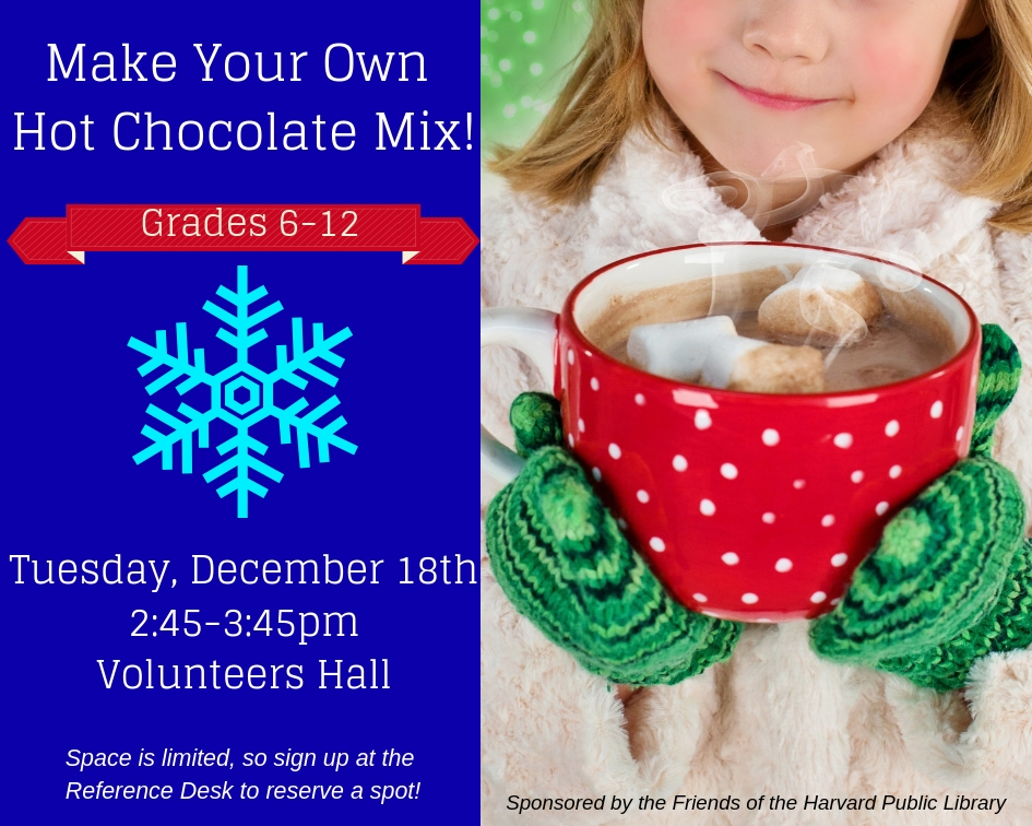 Hot Chocolate Program! Harvard Public Library